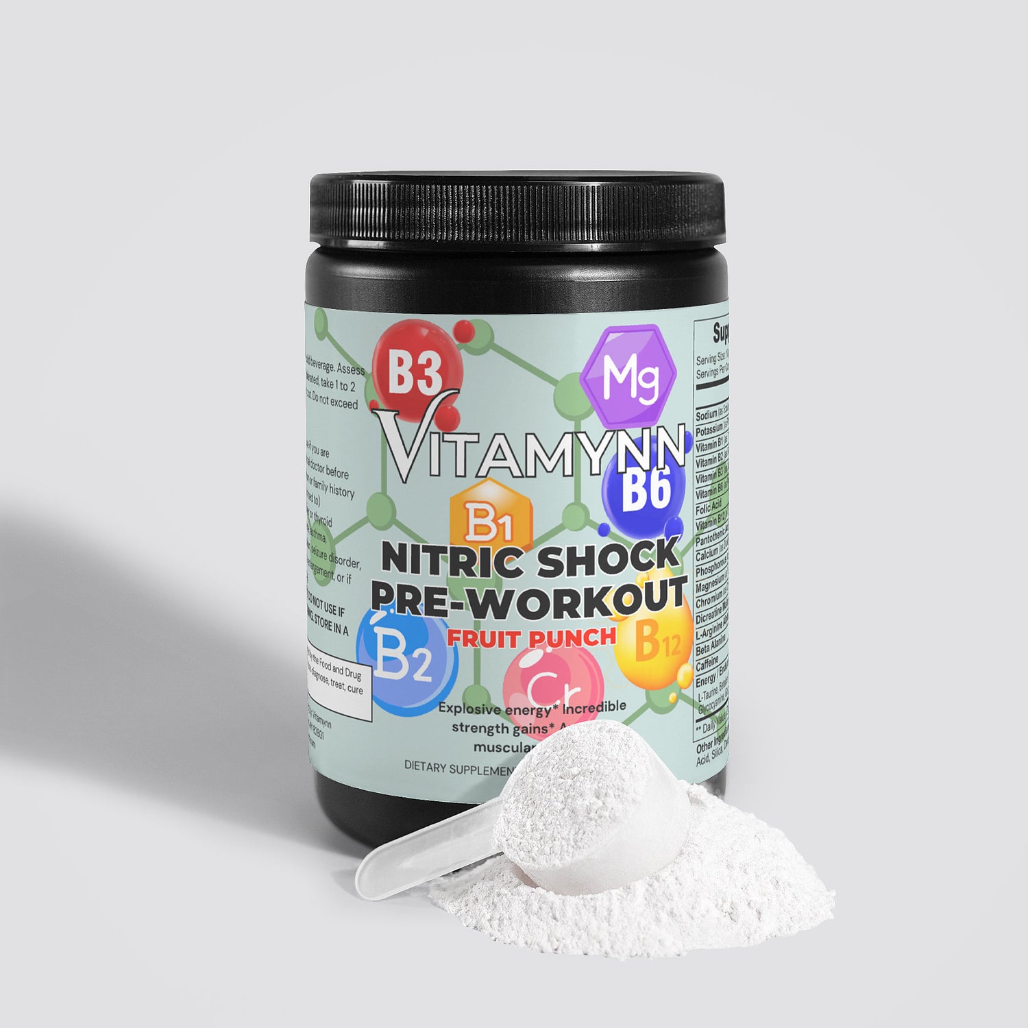 Nitric Shock Pre-Workout Powder (Fruit Punch)