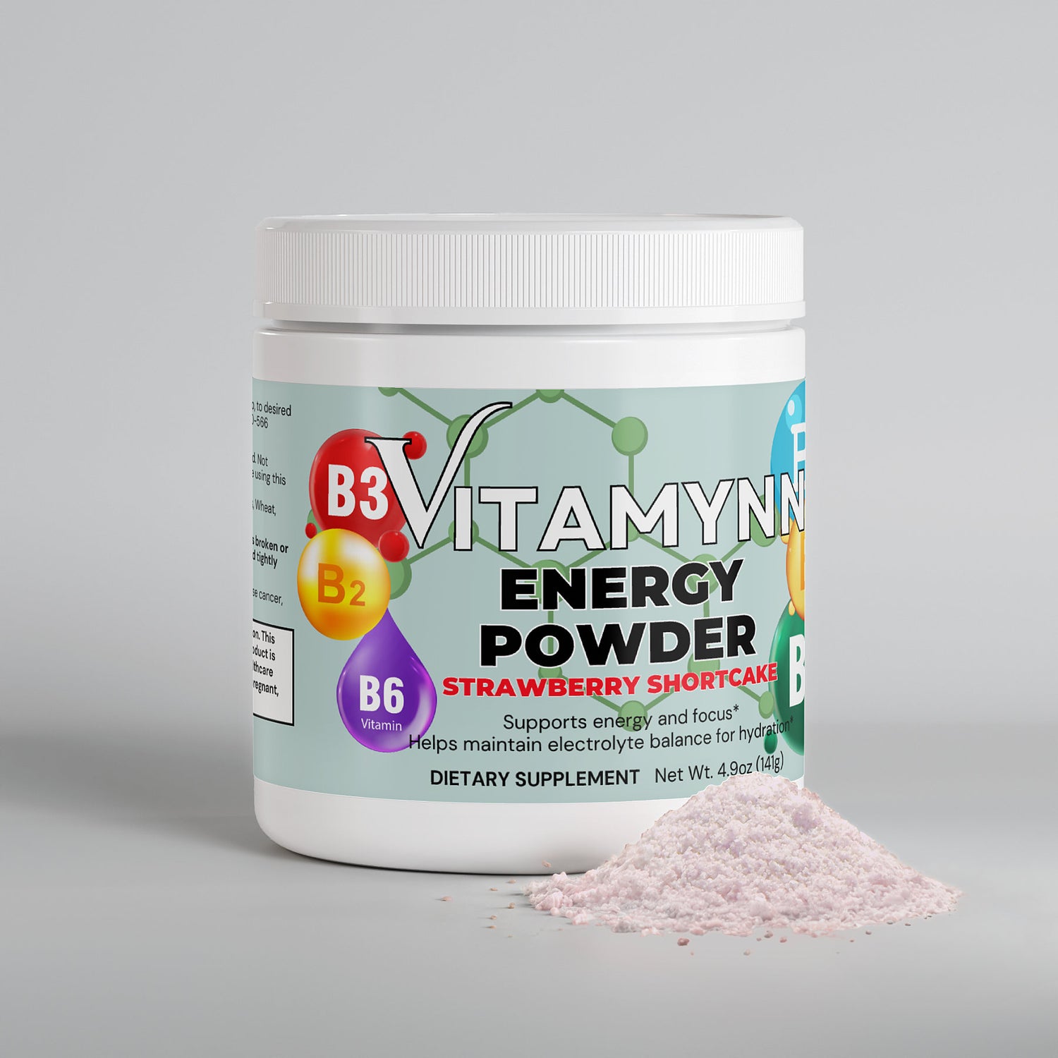 Energy Powder (Strawberry Shortcake)